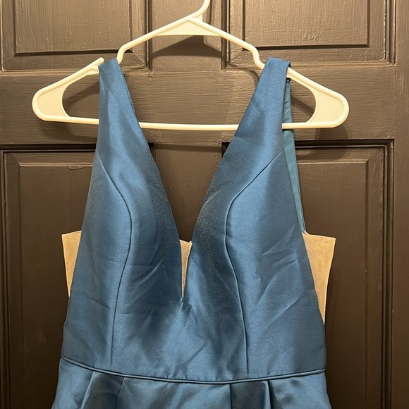 Sherri Hill blue short formal mini dress size 10 - Picture 2 of 6